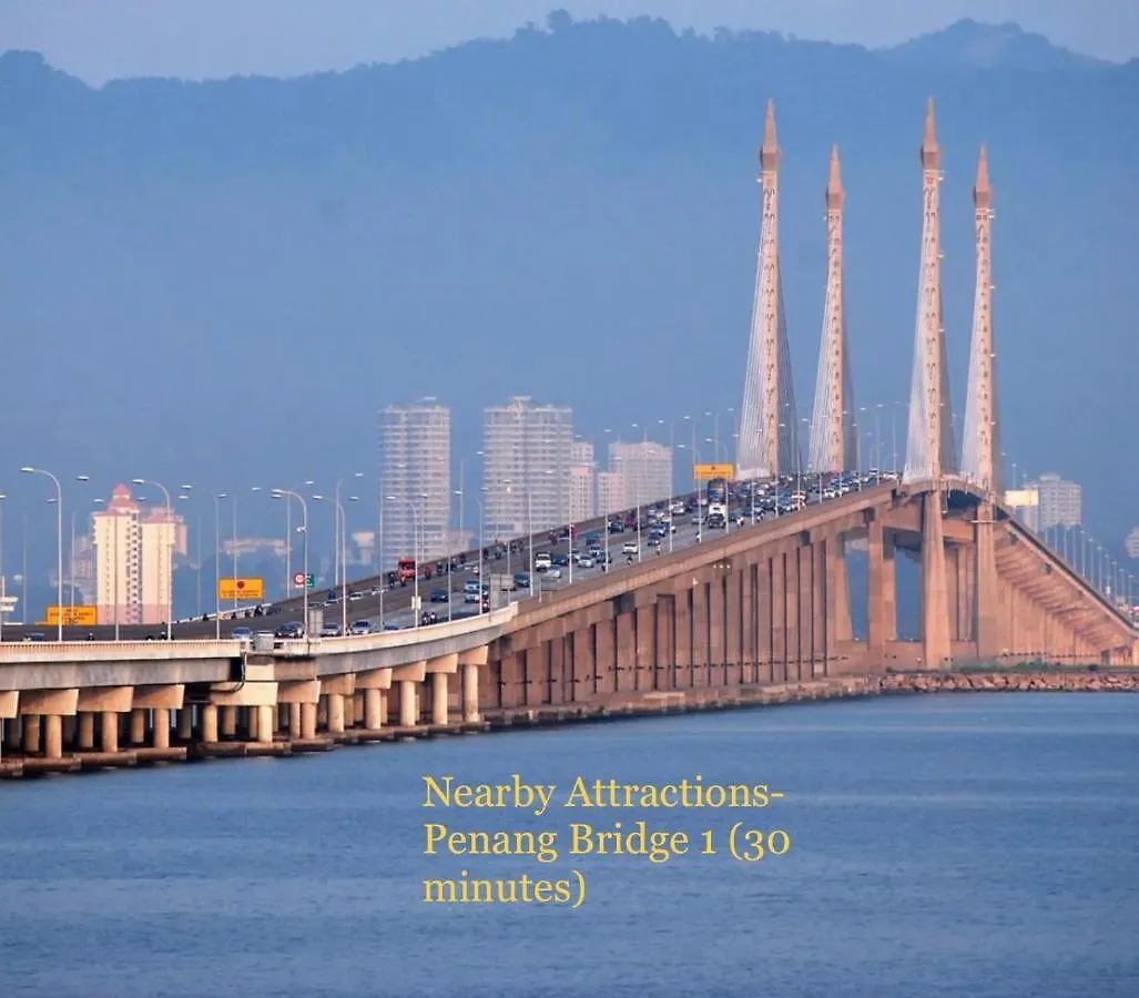 Cozy255#4Pax#Wifi#Nearaeonalma#5Kmtoiconcity Bukit Mertajam Nyaraló